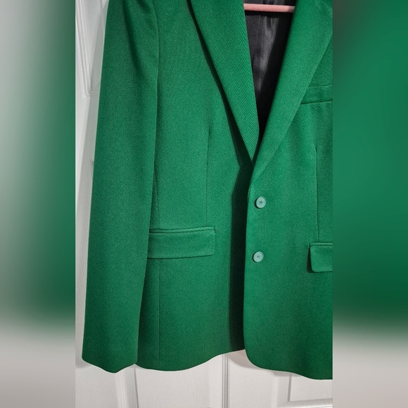 Zara NWOT Emerald Green Blazer Jacket - Picture 8 of 16